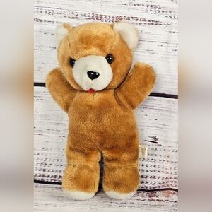 Vintage Circus Circus Bear Plush Tongue Out Made Korea Stuffed Toy